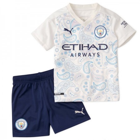 Billiga Fotbollströjor Manchester City Barn Tredje tröja 2020/21 Kortärmad
